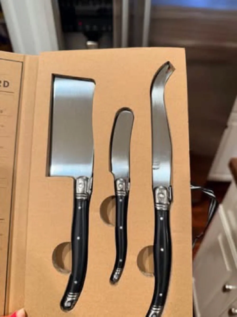 NEW Charcuterie Knife Set - Black Stainless Handles